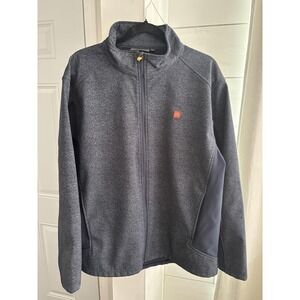 Apparel Collection Jacket Mens XL Blue Softshell Zip‎ McDonald's Employee Logo